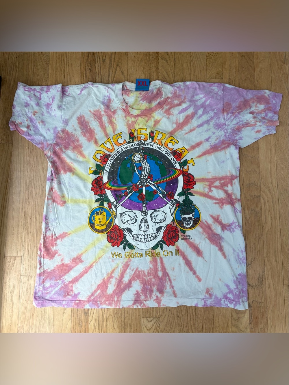 Online Ceramics tie dye tee